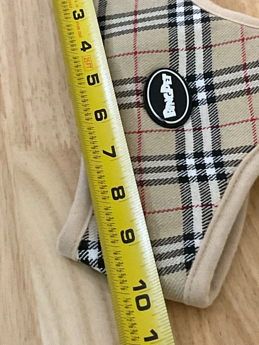 BingPet Plaid Dog or Cat Harness & Leash Set Size XL